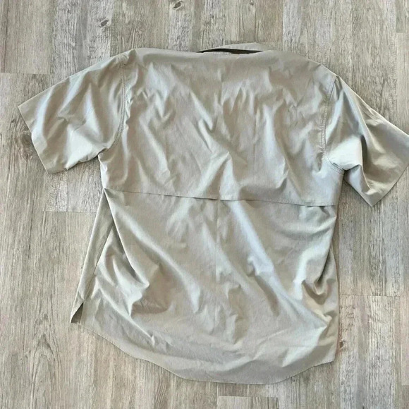 Mens Roundtree & Yorke Beige Outdoor Button Up Shirt - 2XT - Picture 5 of 9
